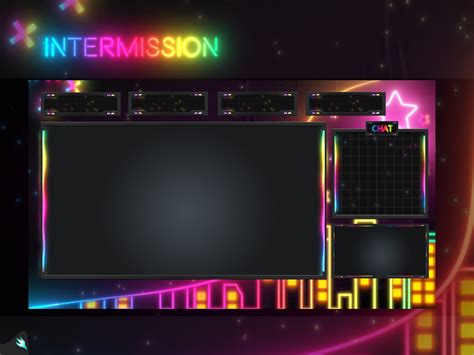 Stream Package Neon City Twitch Overlay Animated Screens Etsy