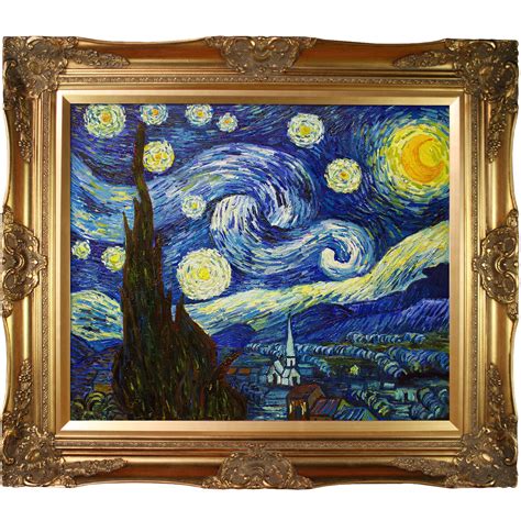 Buy Overstockart Van Gogh Starry Night Painting With Victorian Gold