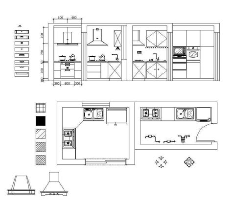 Various Kitchen Cabinet Autocad Blocks And Elevation V2 All