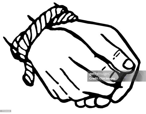 Tied Hands Ilustración De Stock Getty Images