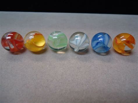 6 Vintage Colorful Hybrid Cateye Cat S Eye Marbles 5 8 Mint Lot 2 Vitroandmarbleking