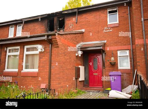 Burnt Out Bedroom House Fire Stock Photo Alamy