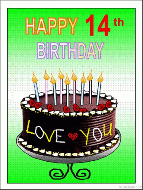 14 Year Old Birthday Cards Card Design Template