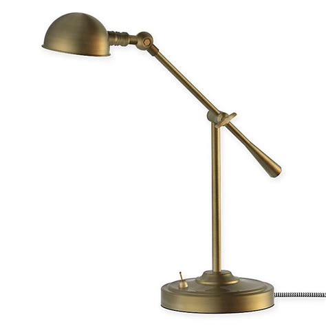 Led Adjustable Pharmacy Table Lamp In Antique Brass Bed Bath And Beyond