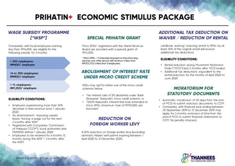 The government will be carrying out several initiatives targeted at stimulating the tourism sector under the economic stimulus package 2020. TTCS: Prihatin Plus Economic Stimulus Package - Thannees