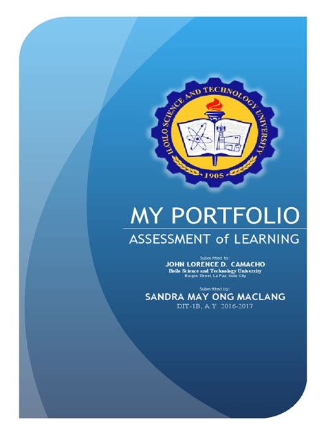 Field Study 5 My Assessment Of Learning Portfolio Pdf Educational