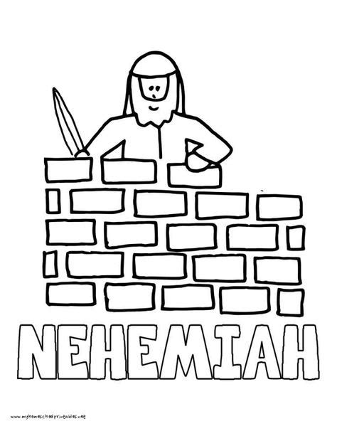 Nehemiah Builds Wall Craft Toddler Sunday School Bible Crafts For