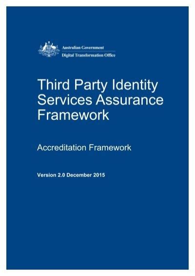 Third Party Identity Services Assurance Framework