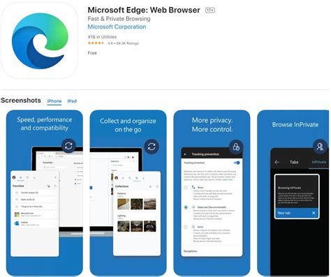 Microsoft Edge Mobile App