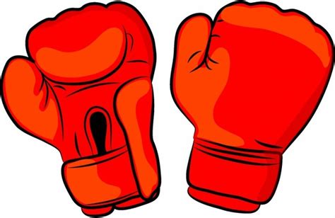 Red Boxing Gloves Vectors Graphic Art Designs In Editable Ai Eps Svg