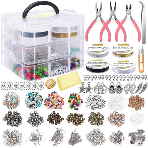 1171pcs Diy Jewelry Making Kit Necklace Bracelet Jewelry Repair Beading