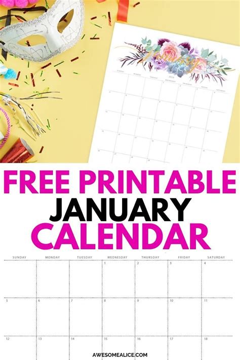 Download This Free 2020 Printable Calendar With A Beautiful Floral And