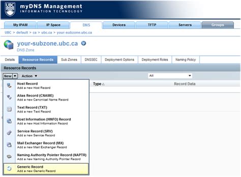 Mydns User Guide Ubc Information Technology