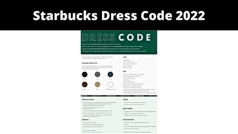 Starbucks Dress Code 2022 Know Related Facts