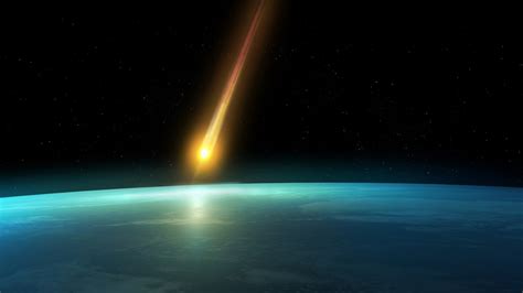 Falling Comet In The Earths Atmosphere Background Hd