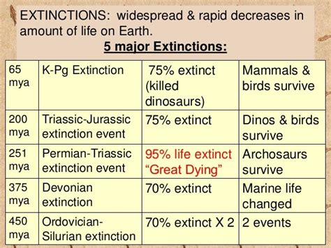 Mass Extinctions Of Earth ~ Fantastic Fundas