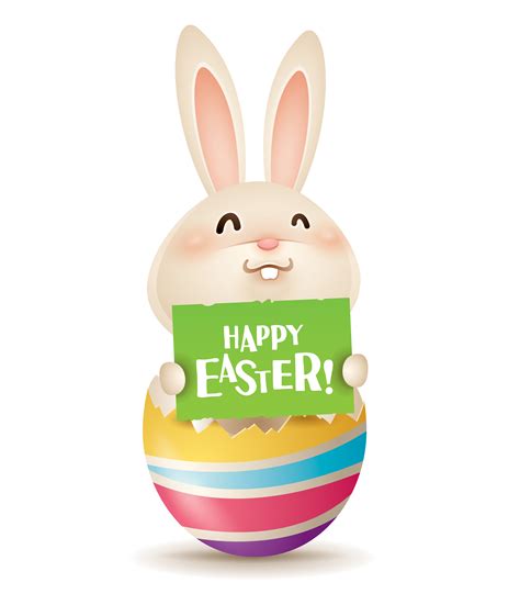 Easter Bunny With A Sign 336749 Vector Art At Vecteezy