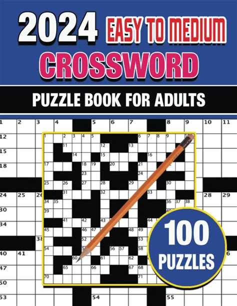 2024 Easy To Medium Crossword Puzzle Book For Adults Easy To Medium
