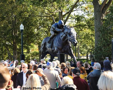 Larger Than Life Secretariat Statue Unveiled At Keeneland Today