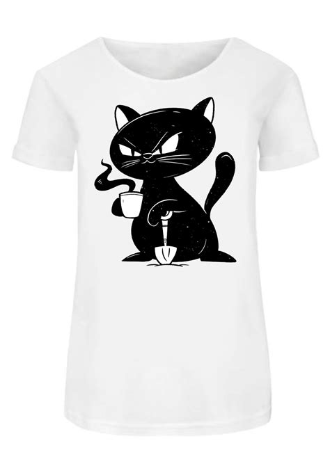T Shirt Damski Czarny Kot T Shirt Shop Koszulki Z Nadrukiem Bluzy Męskie Bluzy Damskie Fajne