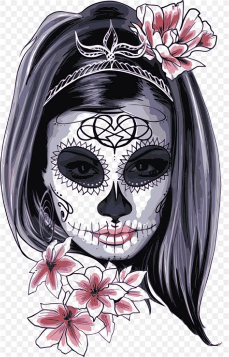 La Calavera Catrina Skull Drawing Day Of The Dead Png