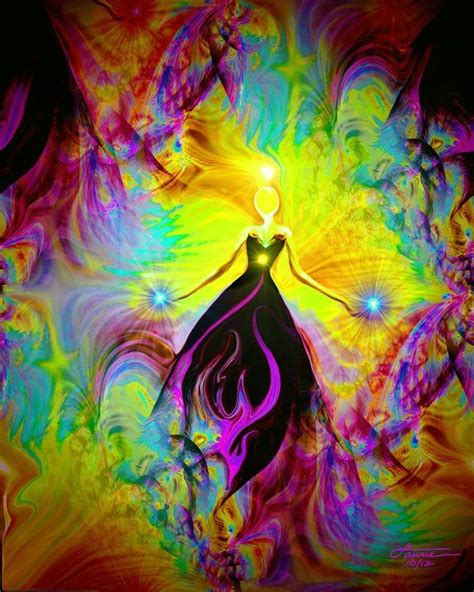 Chakra Art Rainbow Angel Print Reiki Energy Attuned Bubbles Of