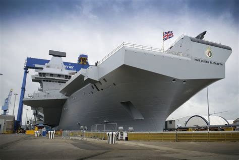 Hms Queen Elizabeth Britains Biggest Ever Warship To Set Sail Today
