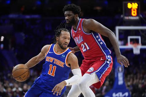 Brunson Scores 29 Points To Lead Knicks Past 76ers 128 92 For 3rd