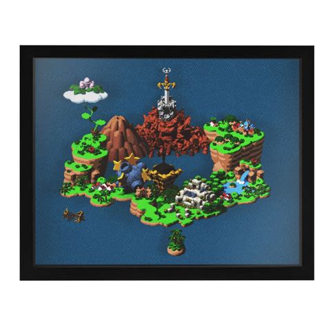 Super Mario Rpg World Map Retro Games Crafts