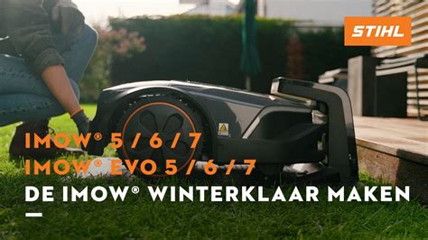 De Imow Winterklaar Maken Stihl Imow Robotmaaier Youtube