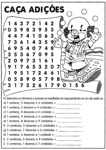 Blog Professor Zezinho Atividades MatemÁtica 3° Ano Fundamental