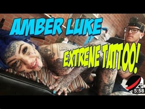 Amber Luke Gets The Most Intensetattoo Youtube