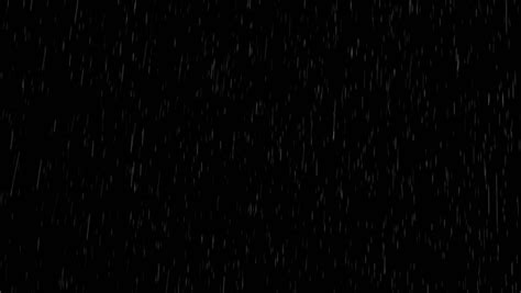 Rain Isolated On Black Background Loop Stock Footage