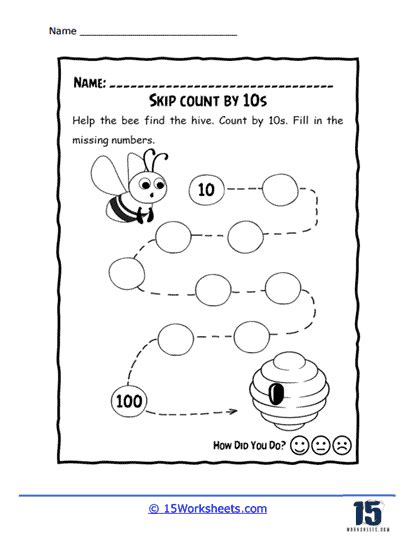 Skip Counting Count By Tens Worksheets 99worksheets Worksheets