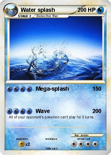 Pokémon Water Splash 6 6 Mega Splash My Pokemon Card