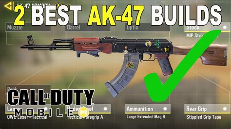 2 Best Ak 47 Gunsmith Builds In Cod Mobile Call Of Duty Mobile Youtube