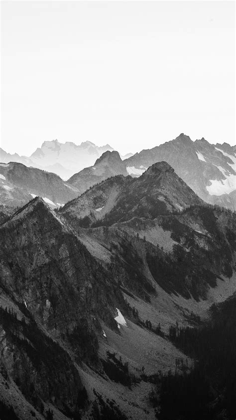 I Love Papers Mt13 Mountain Layer View Nature Top Bw Dark
