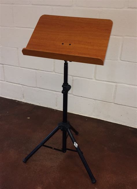 Wooden music stand made of maple, classic design, height adjusting rod made of wood, sheet music holder in the form of a lyre, total height: Wood Music Stand by Griffin | Deluxe CONDUCTOR Sheet Holder with Metal Tripod Folding Legs | For ...