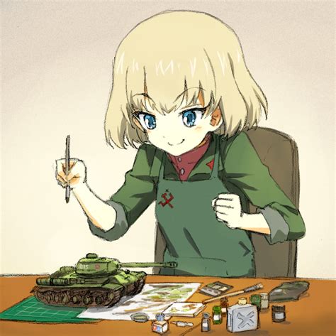 Katyusha Girls Und Panzer Drawn By Shiratamahockey Danbooru