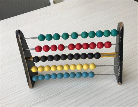 Vintage Wooden Abacus Big Abacus Primitive Math Children Etsy