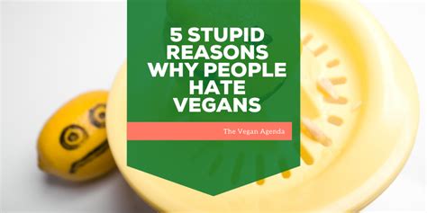 5 Stupid Reasons Why People Hate Vegans The Vegan Agenda