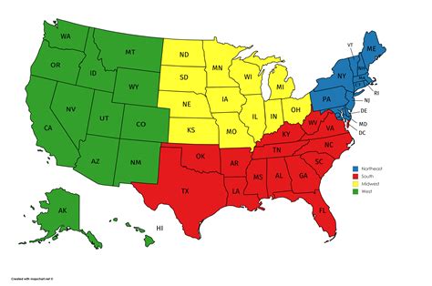 Usa Map Divided Into Regions Topographic Map Of Usa With States