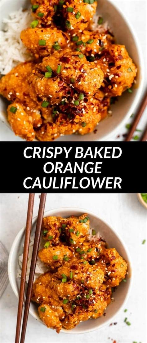 Crispy Baked Orange Cauliflower Eat With Clarity