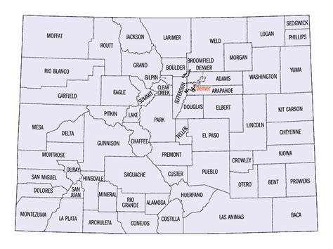 Colorado Springs County Map Map Of Colorado