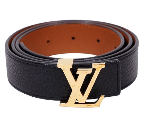 Red Louis Vuitton Belt With Vl Buckle