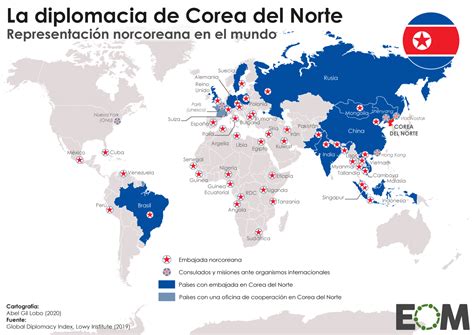 las embajadas de corea del norte mapas de el orden mundial eom