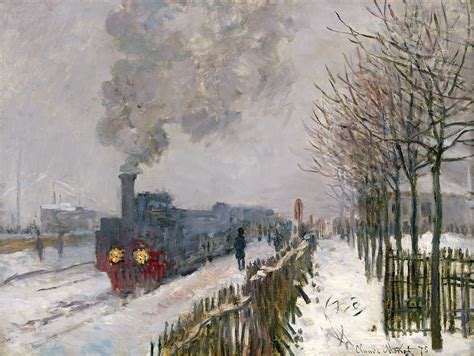 Claude Monet Snow Scene At Argenteuil 1875 Tuttart Masterpieces