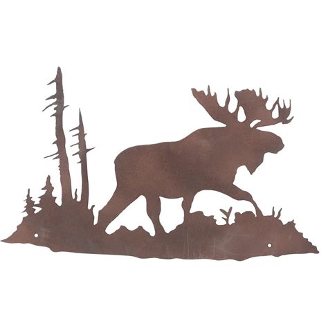 Moose Forest Silhouette Metal Wall Art | Moose silhouette, Forest silhouette, Animal silhouette