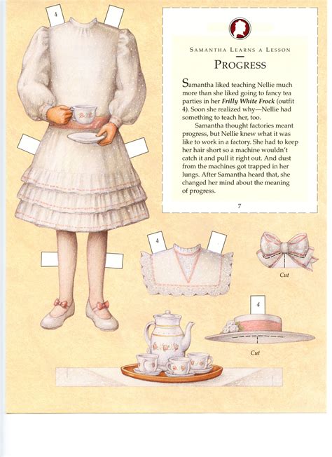 american girl paper dolls — with elizabeth