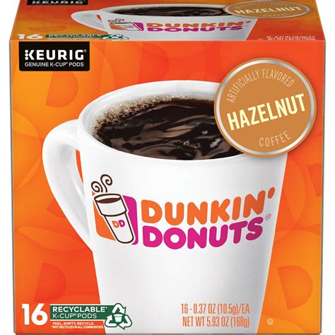 Dunkin Hazelnut Flavored Coffee K Cup Pods Count Packaging May